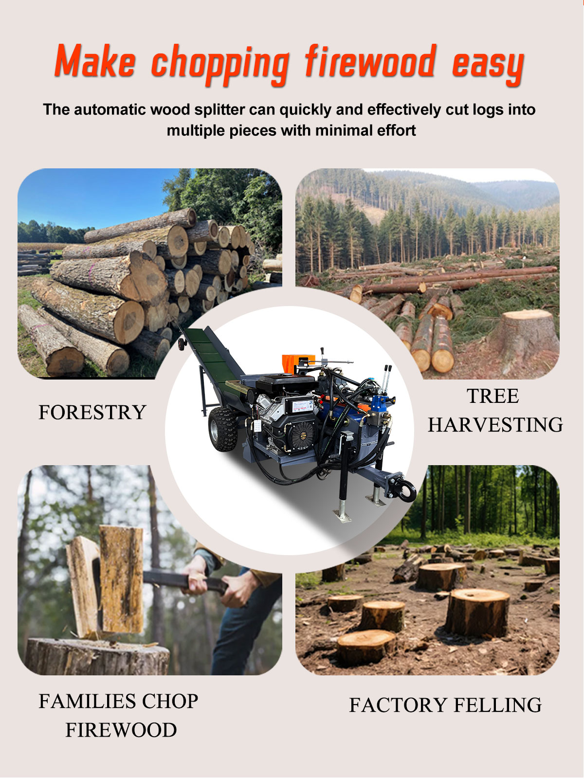 Резка и колка дров