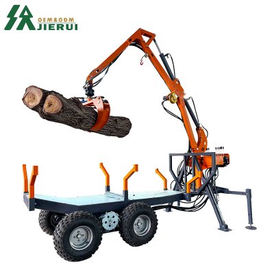 Timber Wood Trailer Crane