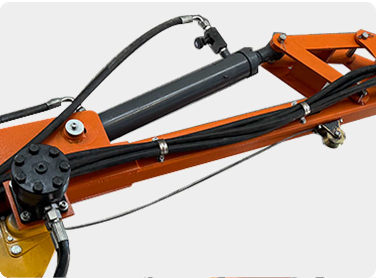 Loader Trailer With Grabber Crane