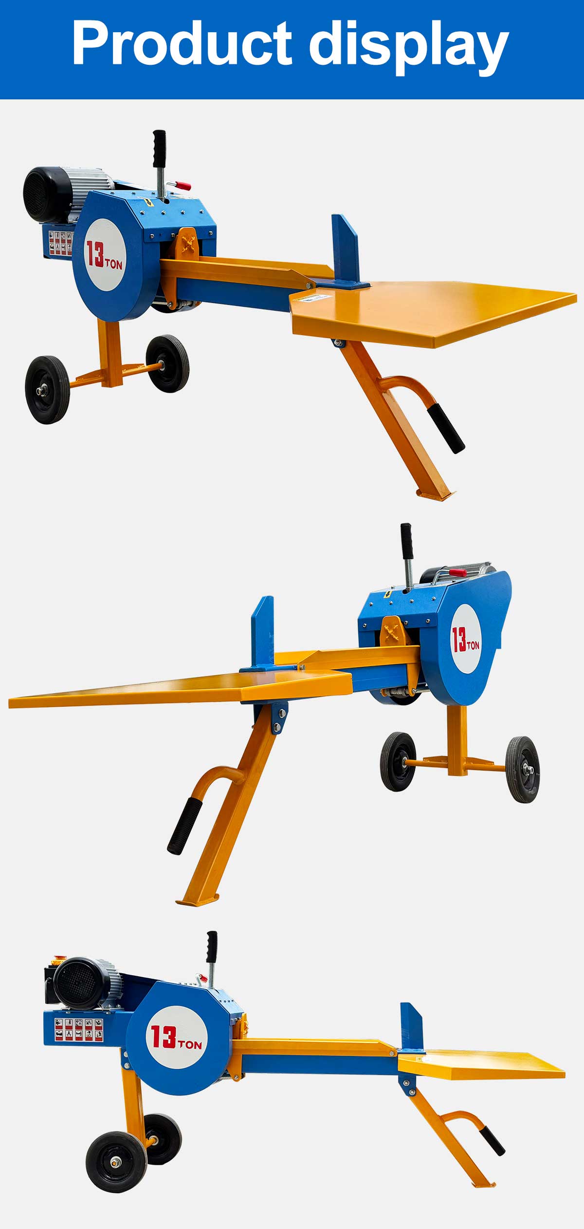 Fendeuse à bois électrique 13T Fendeuse à bois électrique 13T