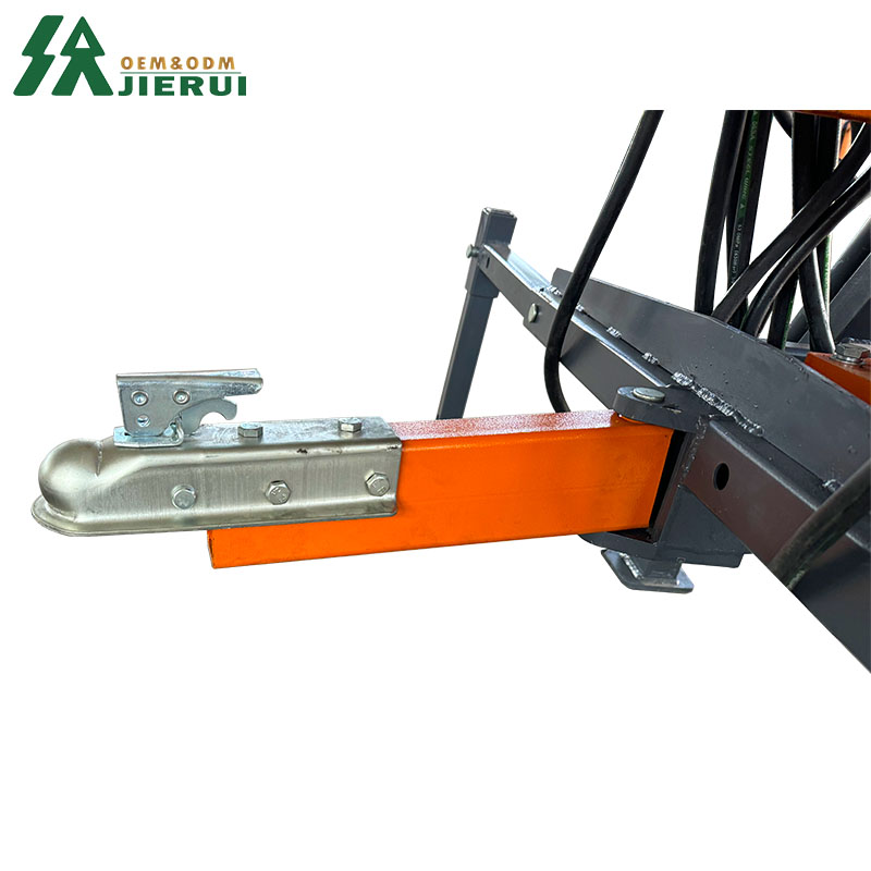 Trailer in legno con gru