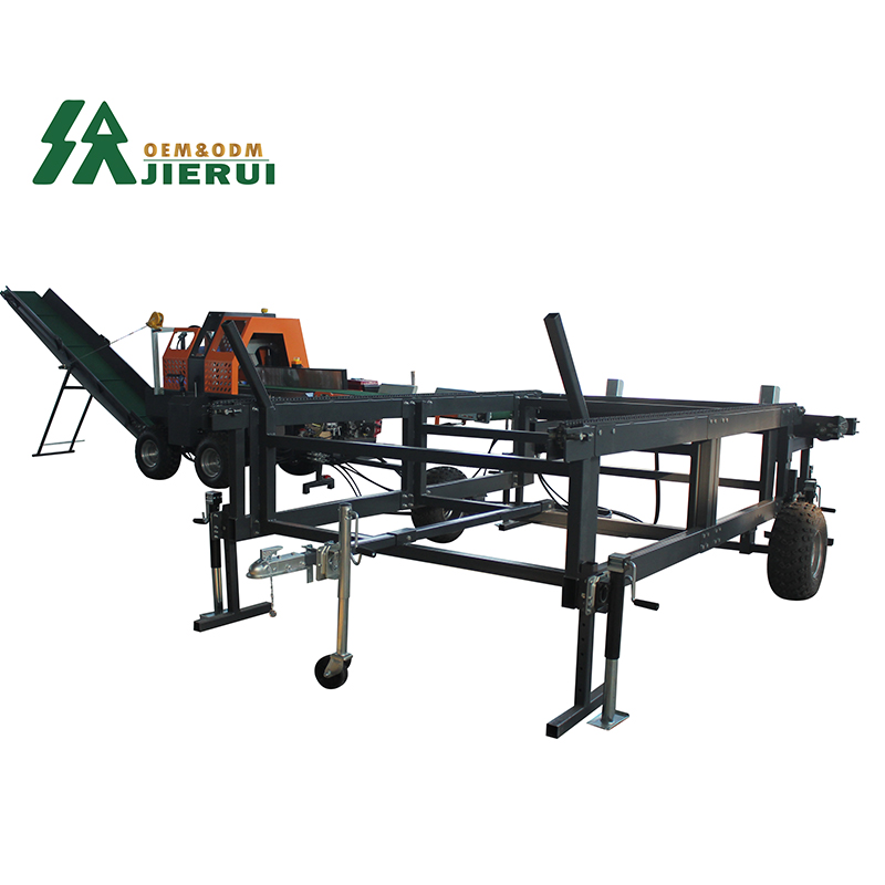 30T Gasoline Engine Powered Firewood Cutting Processor Factory ...