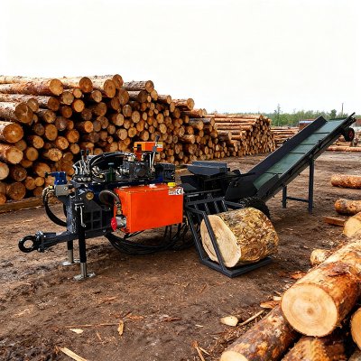 آلة تقطيع الحطب التي تعمل بالبنزين