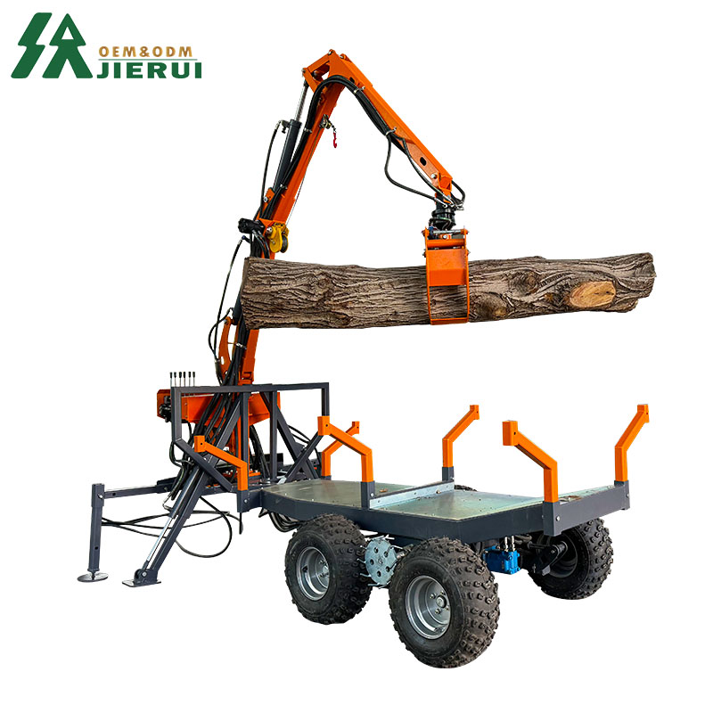 Grue à remorque en bois en bois